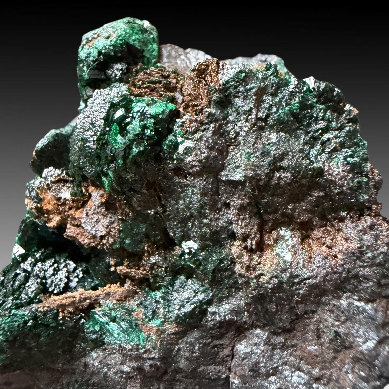 Malachite With Goethite
