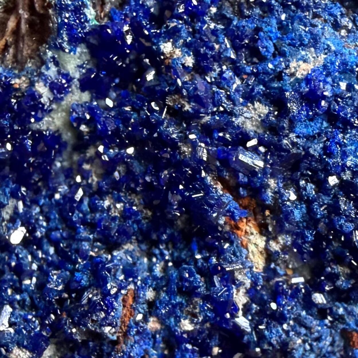 Azurite With Pyromorphite & Malachite