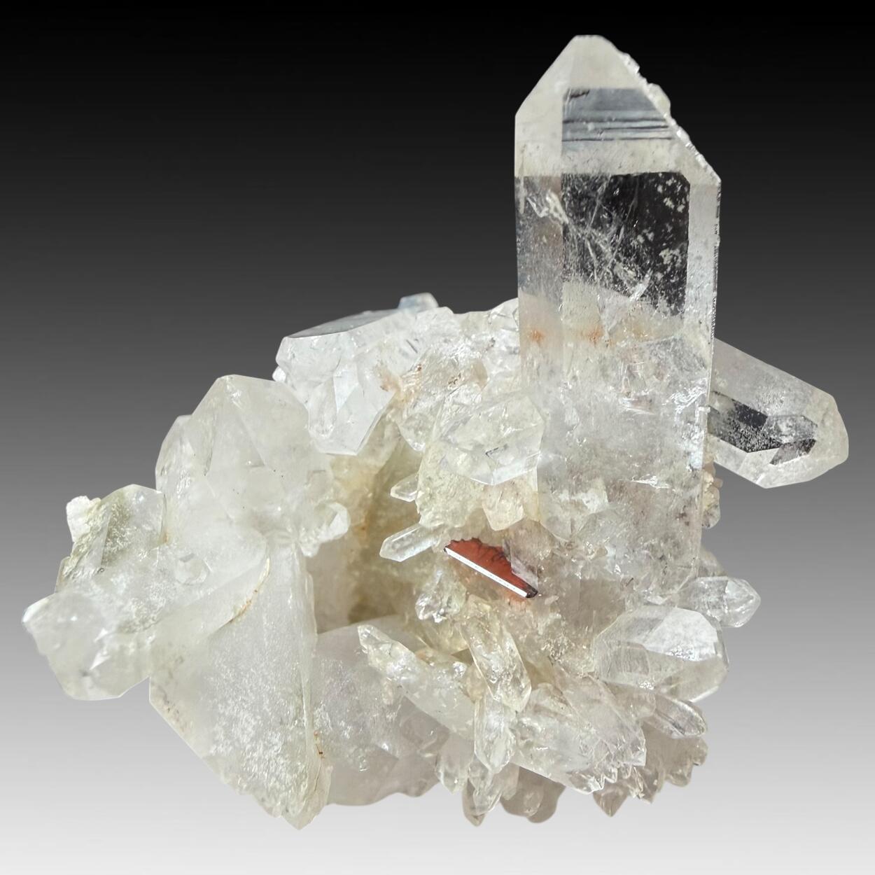 Brookite With Quartz