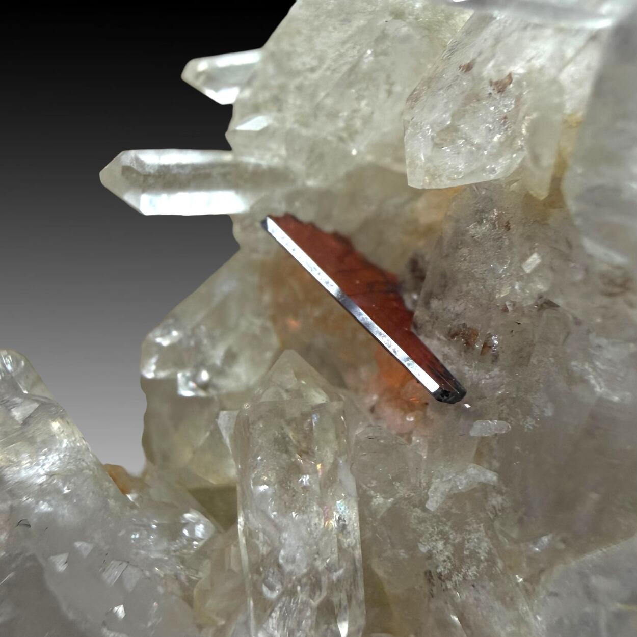 Brookite With Quartz