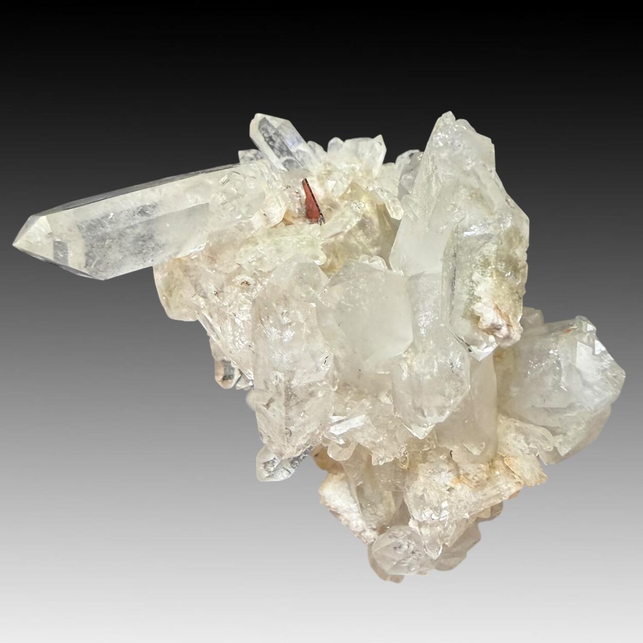 Brookite With Quartz