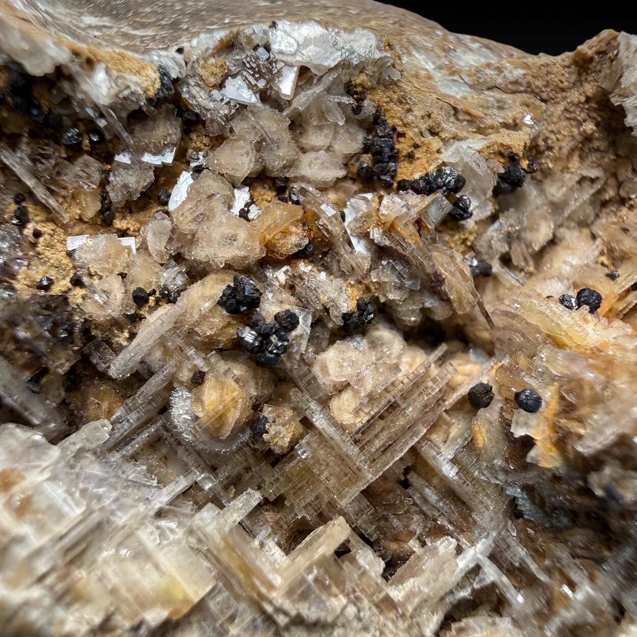 Fluorite With Calcite & Limonite Psm Pyrite