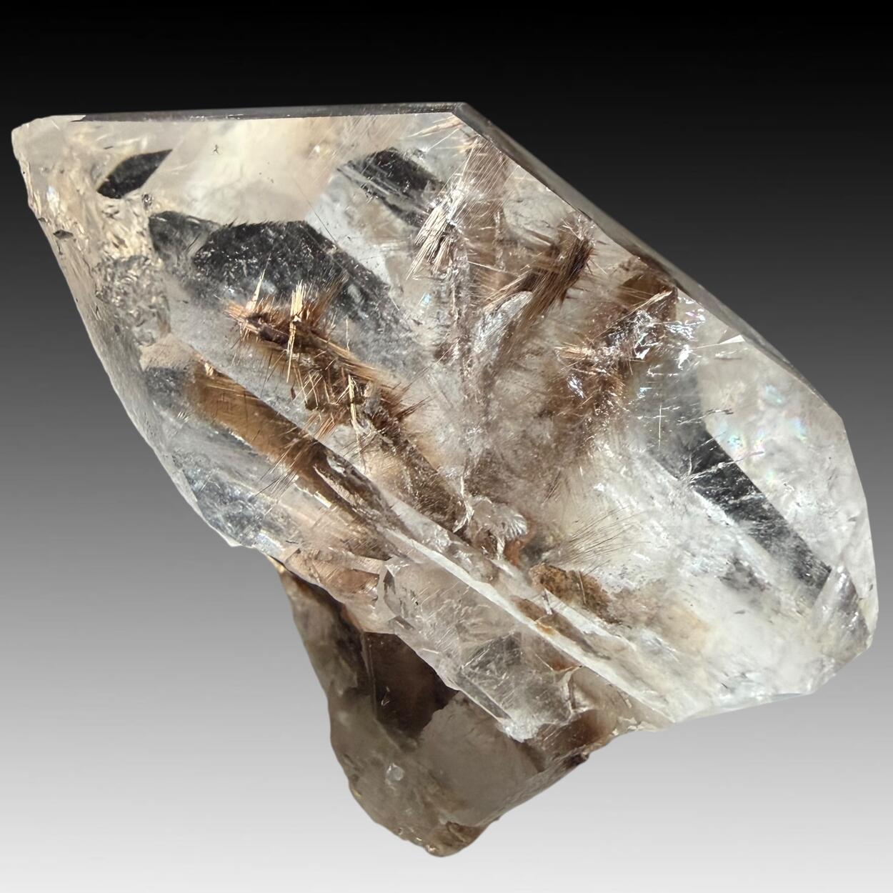 Quartz With Brookite & Rutile Inclusions