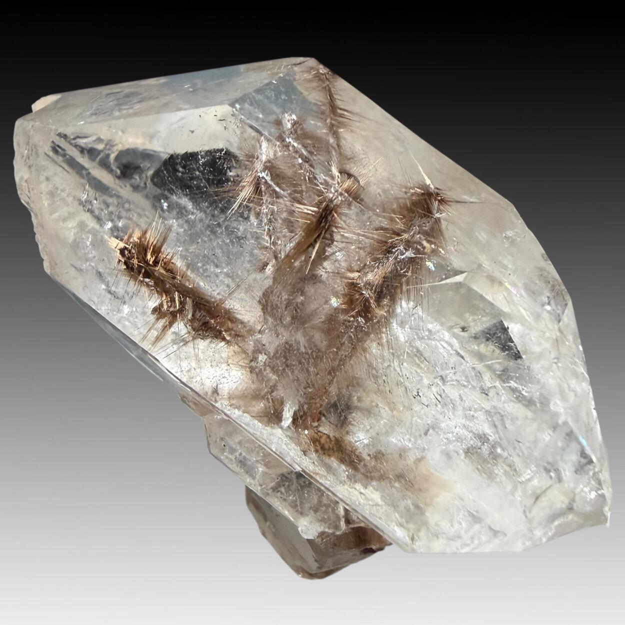 Quartz With Brookite & Rutile Inclusions