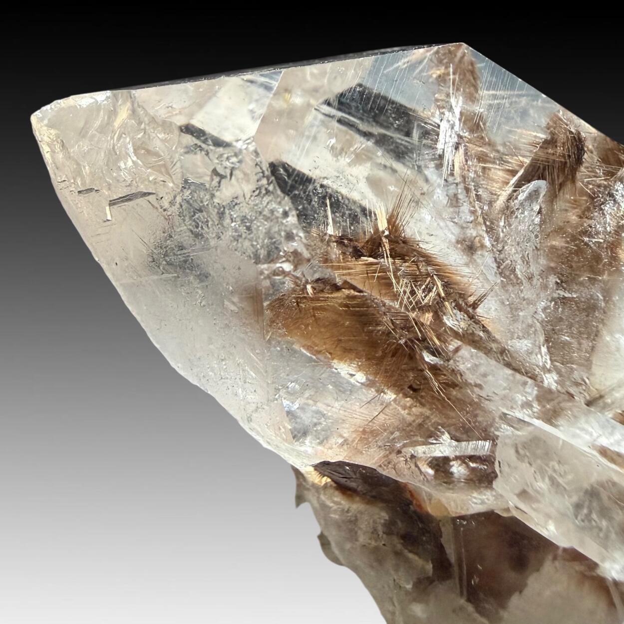 Quartz With Brookite & Rutile Inclusions