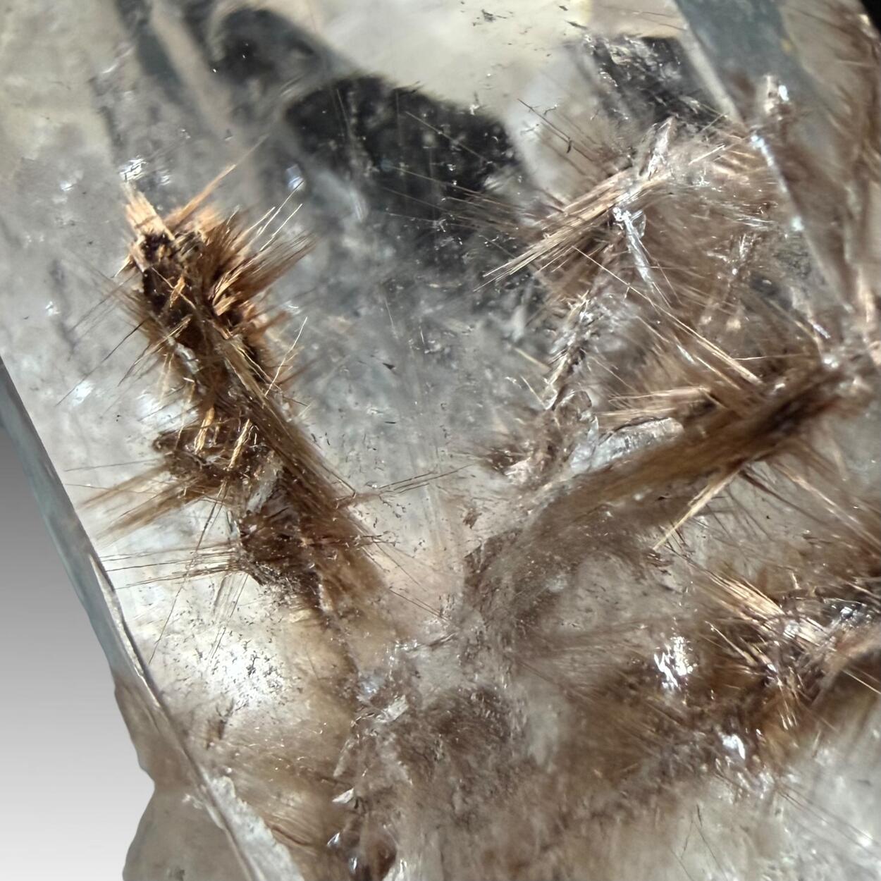 Quartz With Brookite & Rutile Inclusions