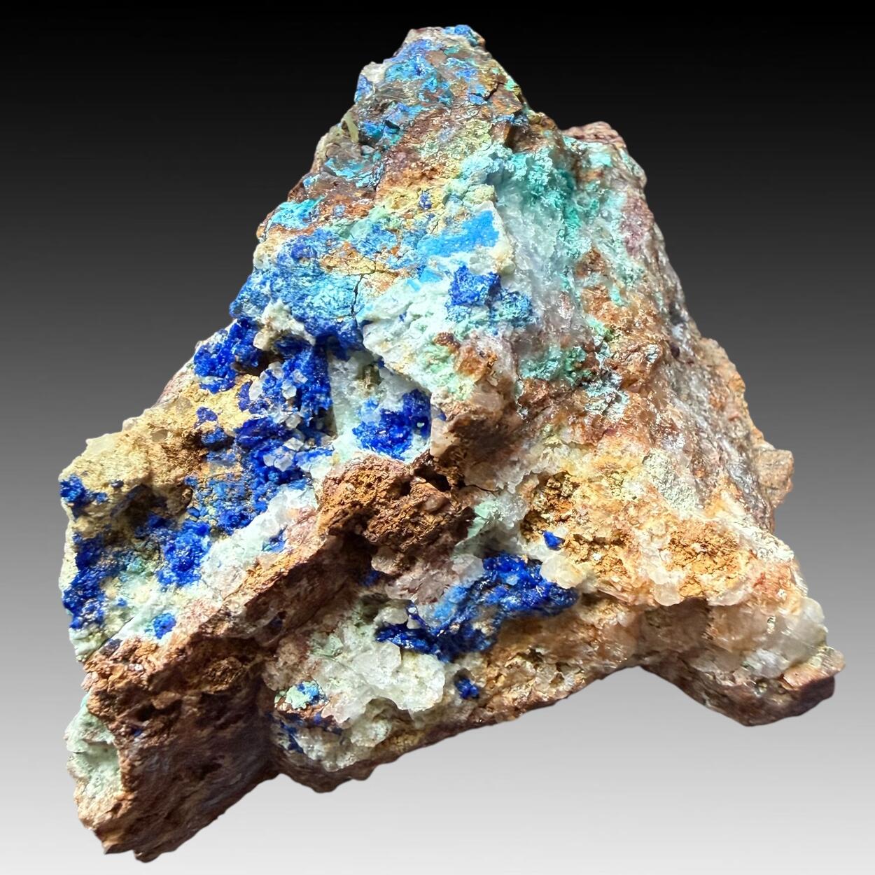 Linarite With Cerussite & Brochantite