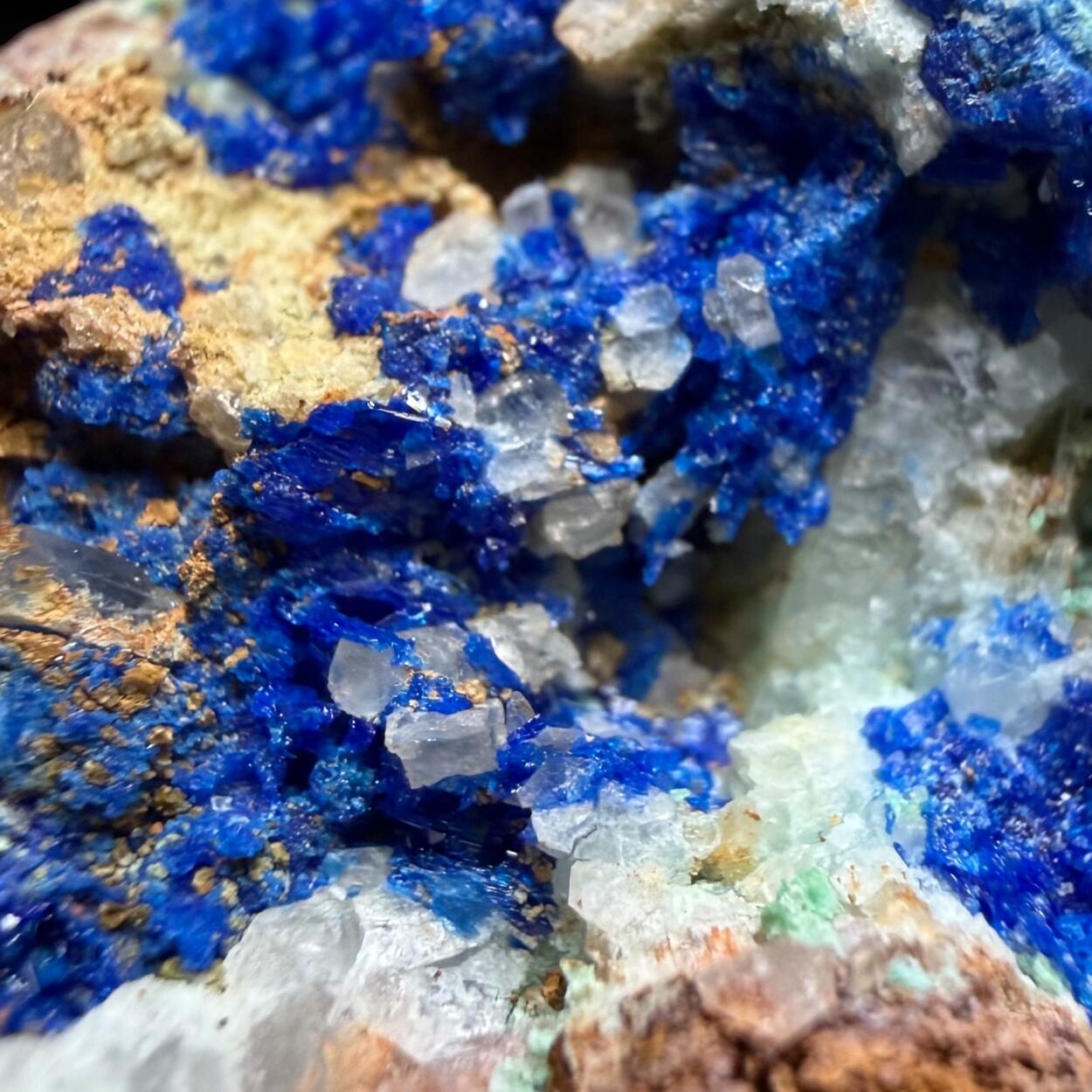 Linarite With Cerussite & Brochantite