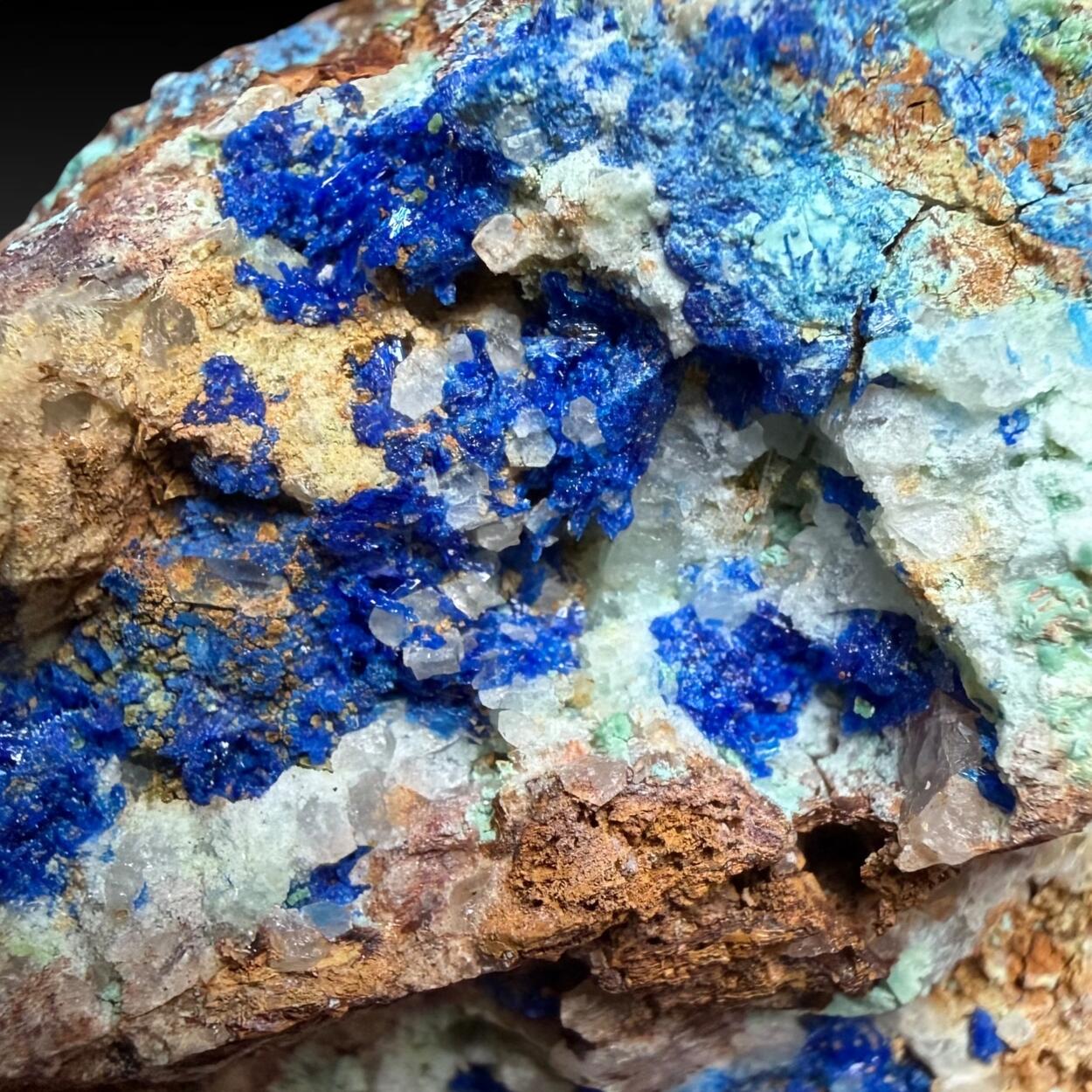 Linarite With Cerussite & Brochantite
