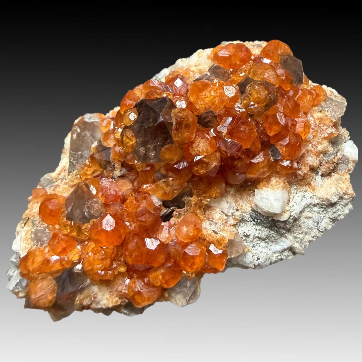 Spessartine & Smoky Quartz
