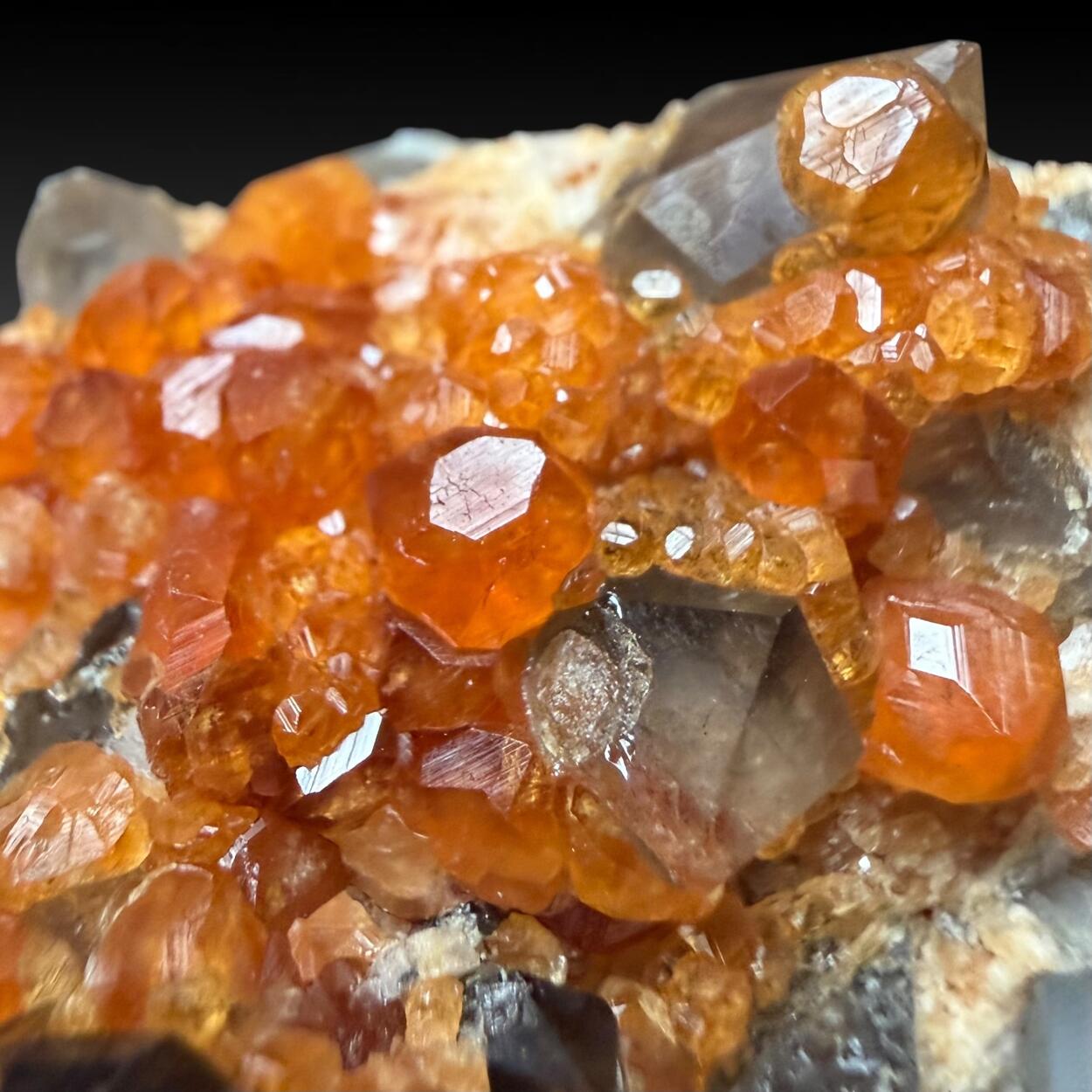 Spessartine & Smoky Quartz