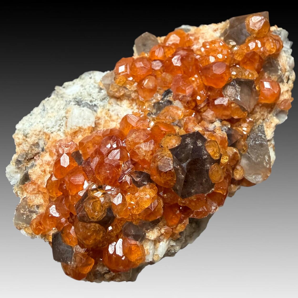 Spessartine & Smoky Quartz
