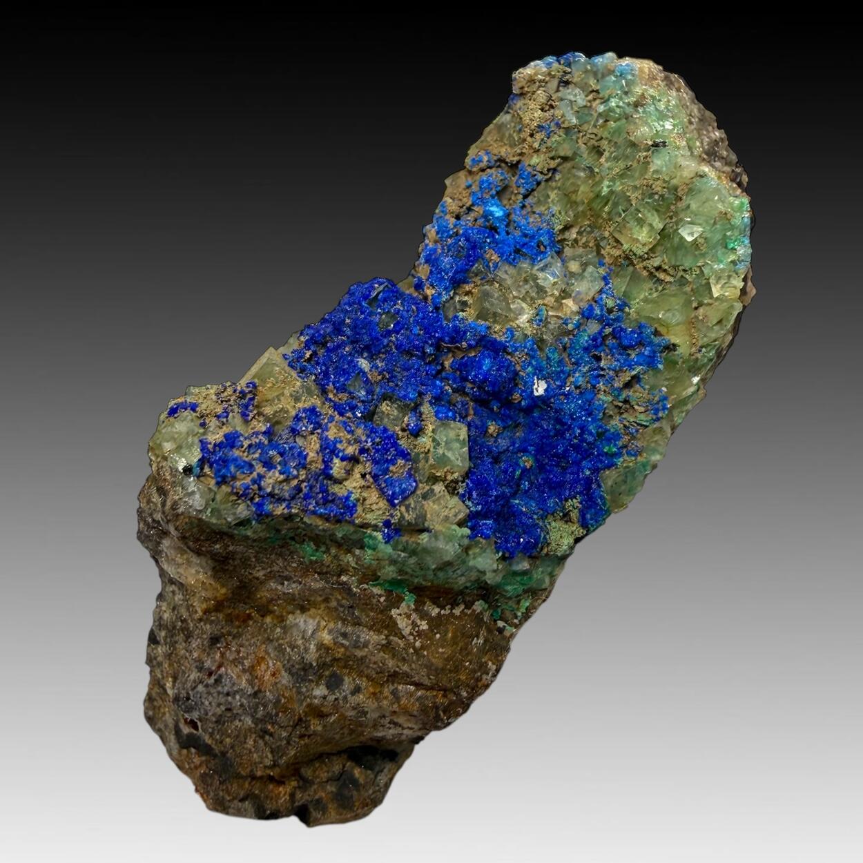 Azurite & Fluorite