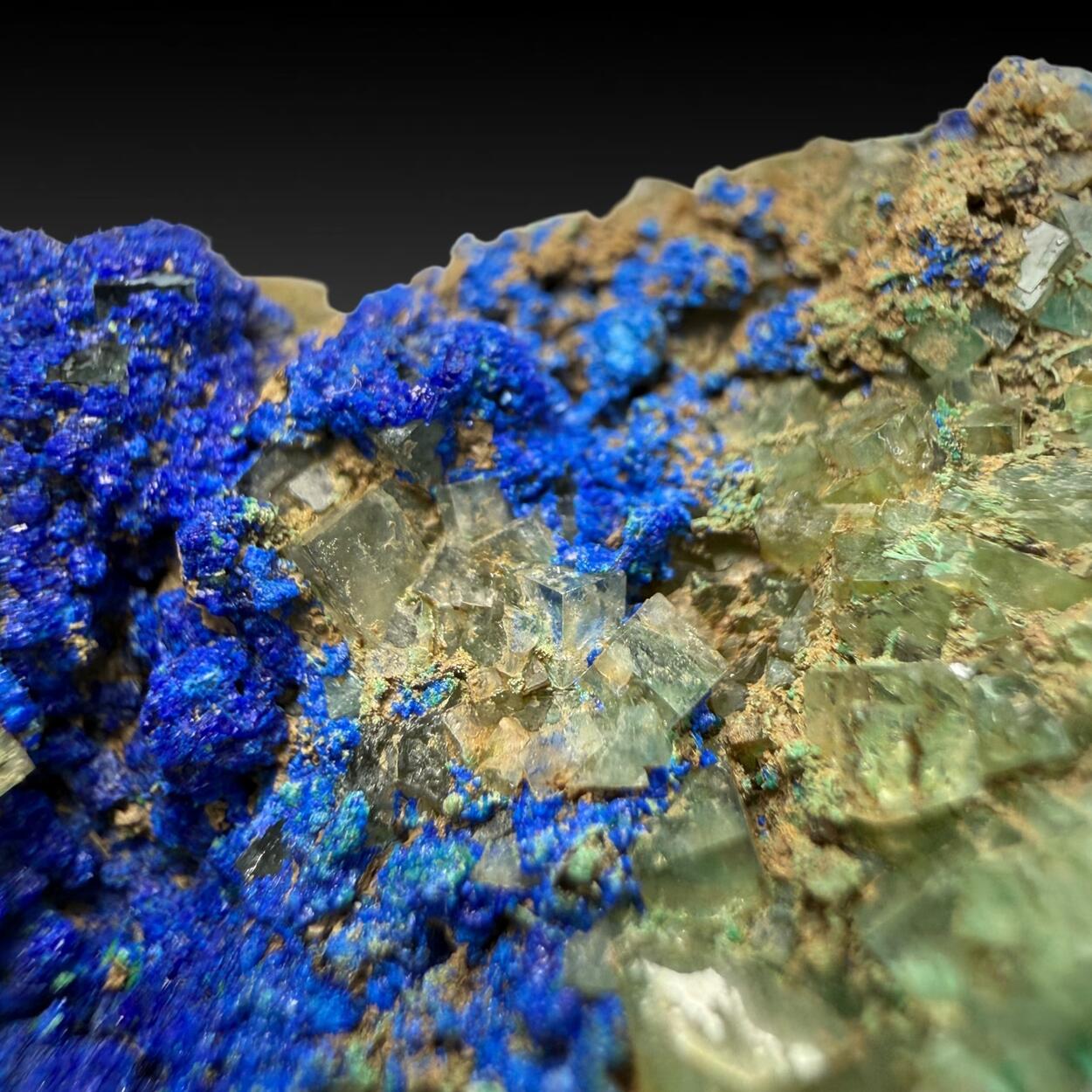 Azurite & Fluorite