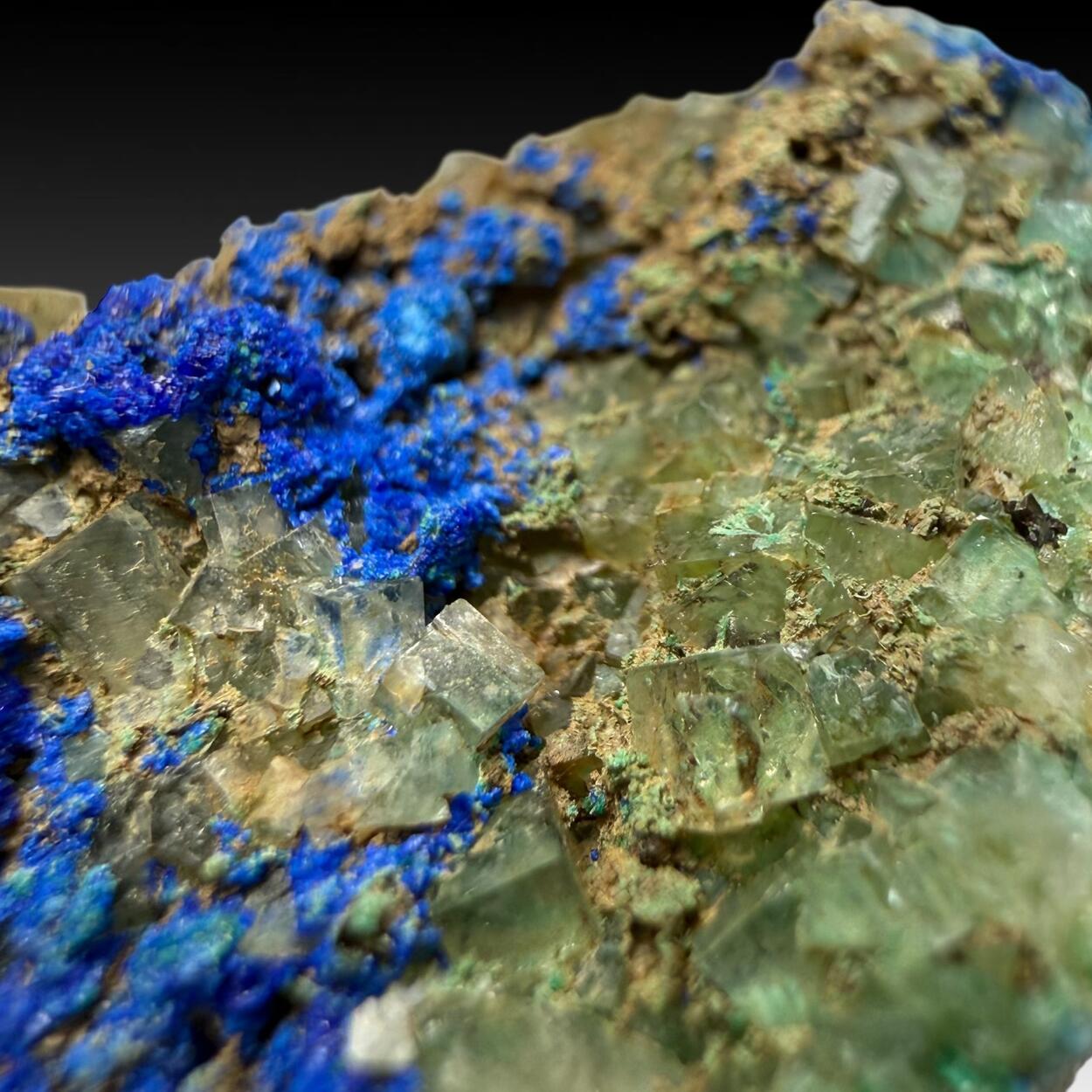 Azurite & Fluorite