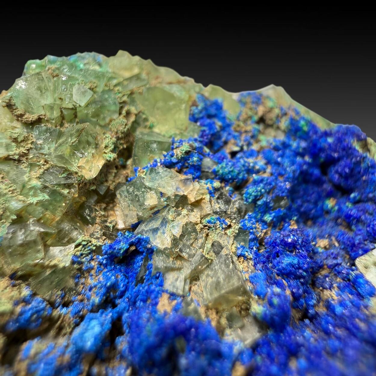 Azurite & Fluorite