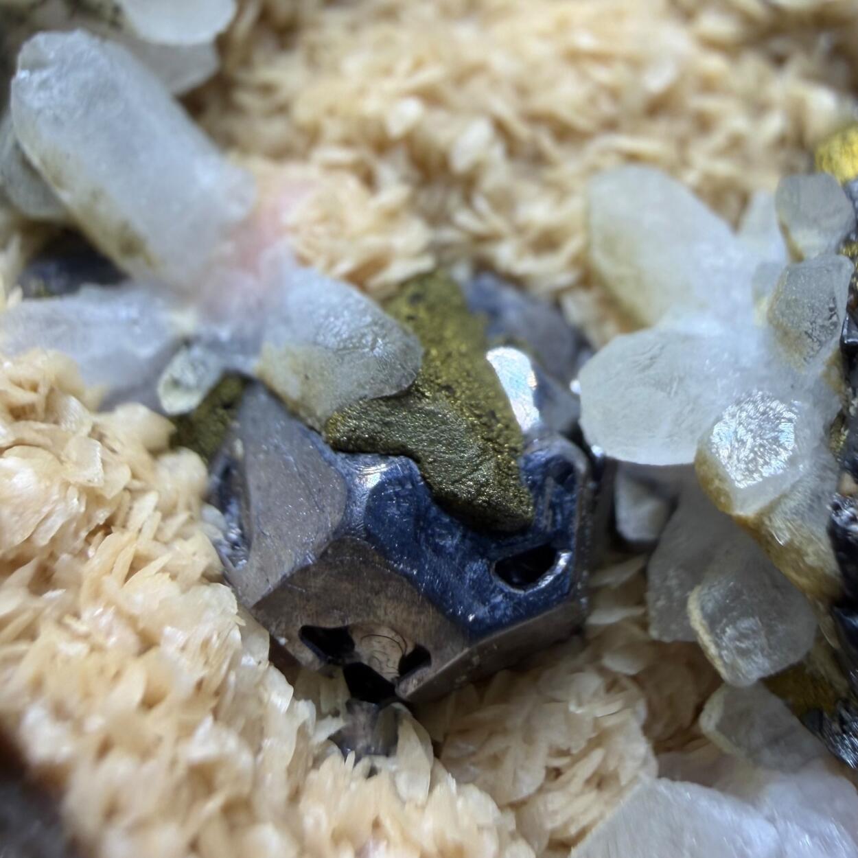 Rhodochrosite With Sphalerite Chalcopyrite & Galena