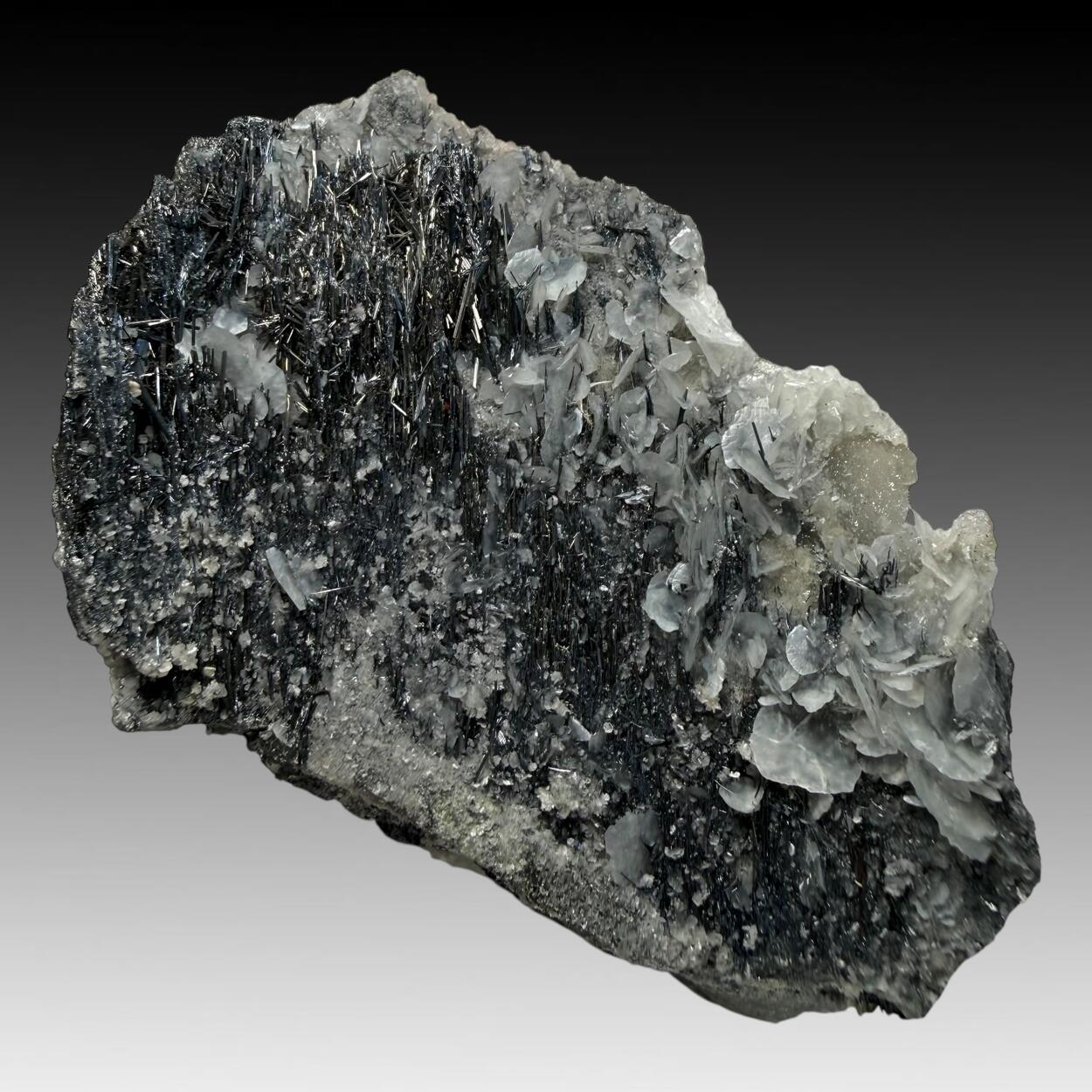 Stibnite & Calcite