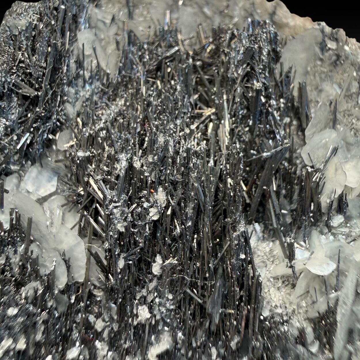 Stibnite & Calcite