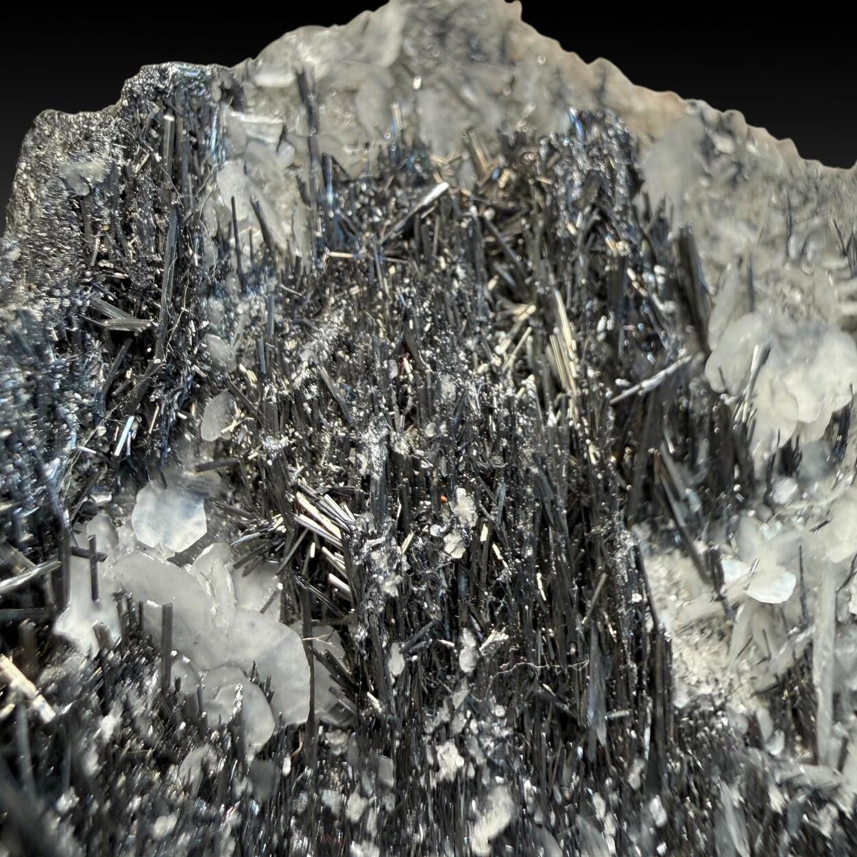 Stibnite & Calcite