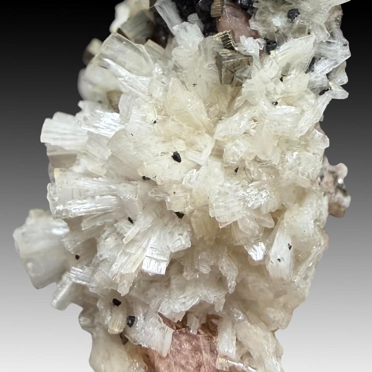 Bertrandite Rhodochrosite Wolframite & Pyrite