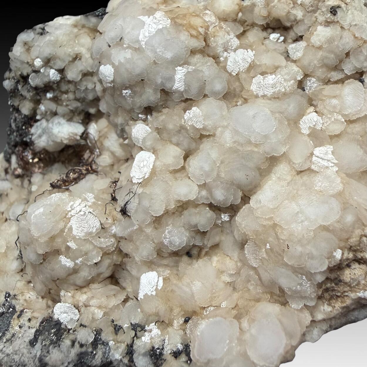 Native Silver & Calcite