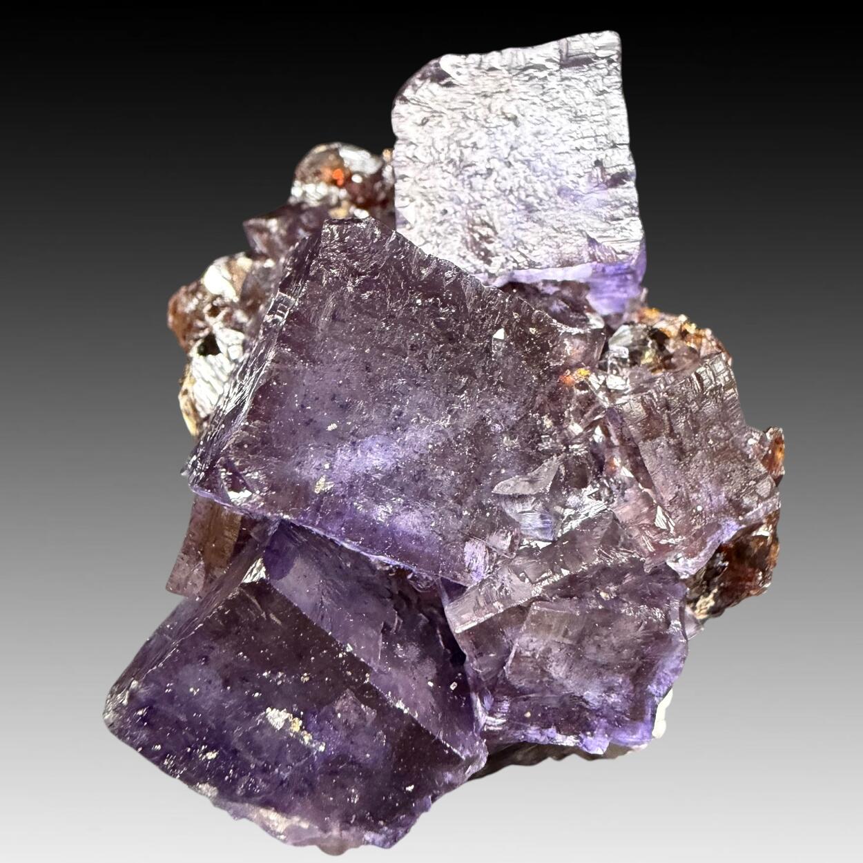 Fluorite On Sphalerite