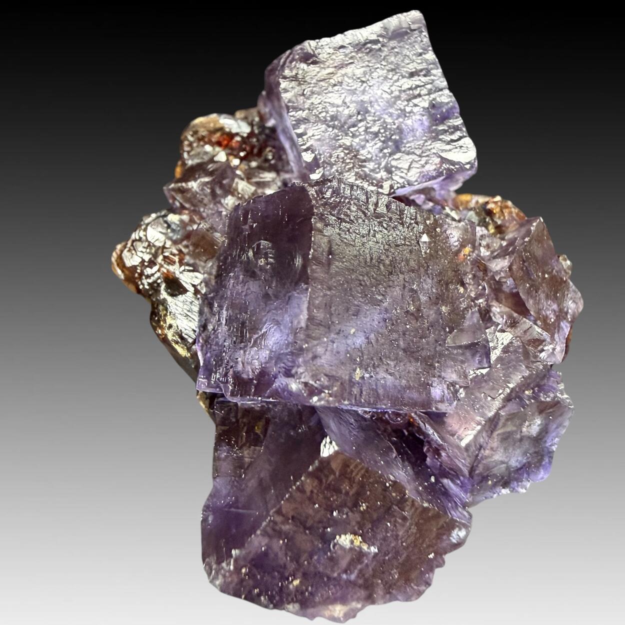 Fluorite On Sphalerite