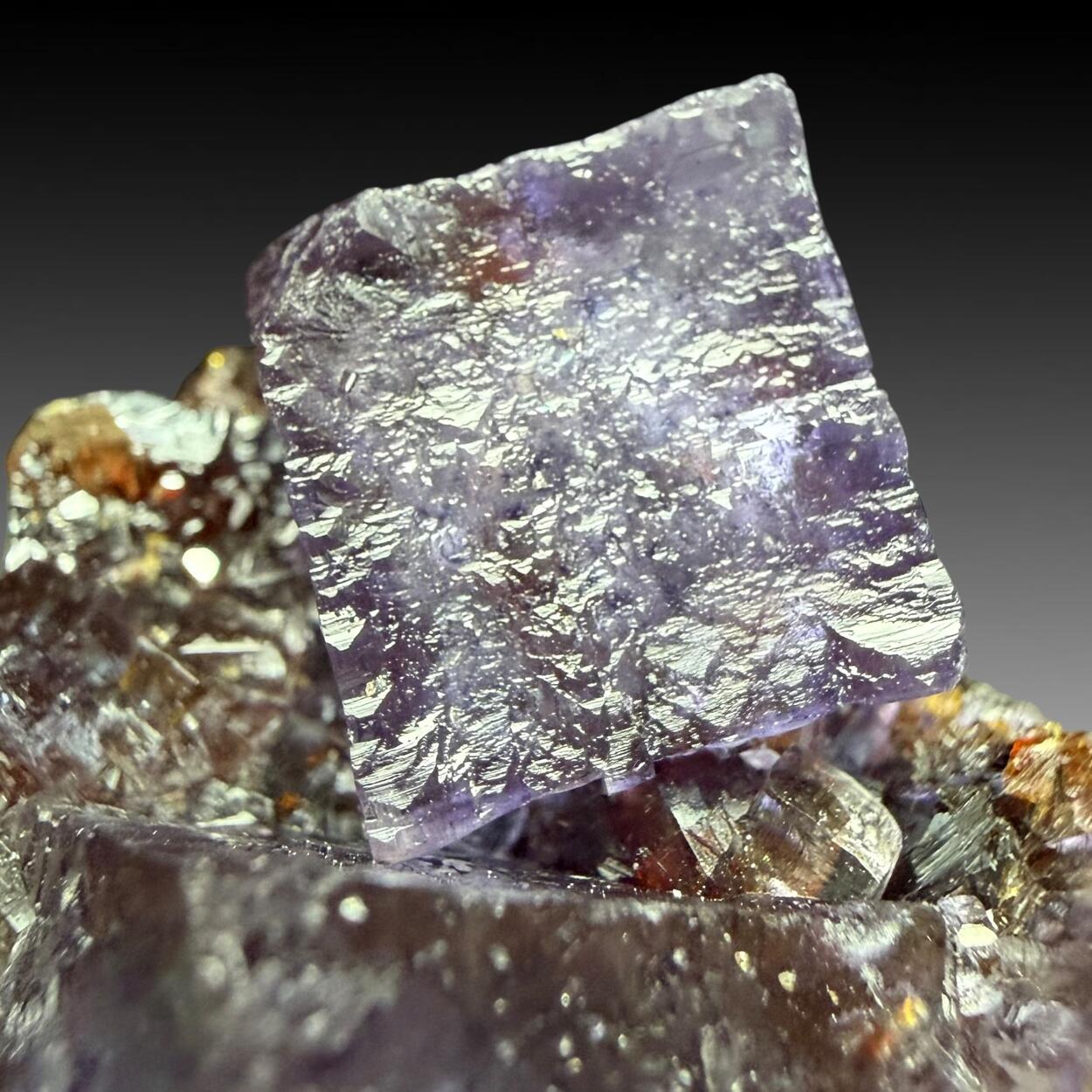 Fluorite On Sphalerite