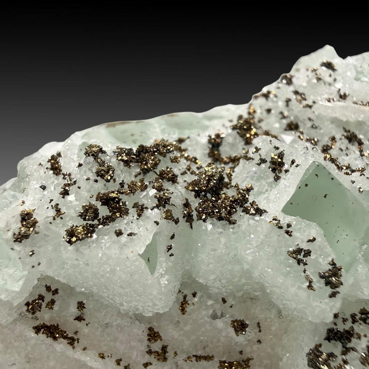 Fluorite With Chalcopyrite