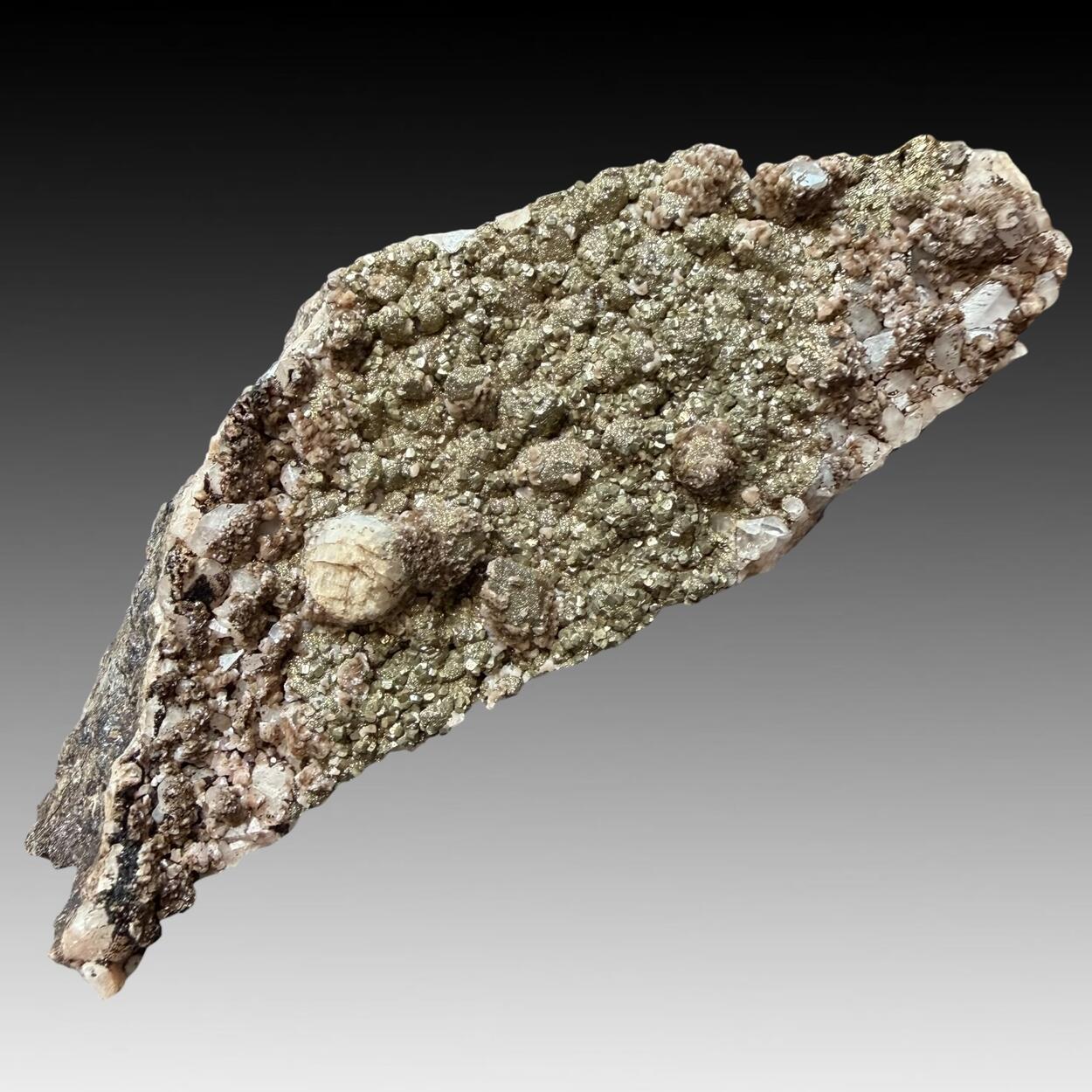 Pyrite On Calcite