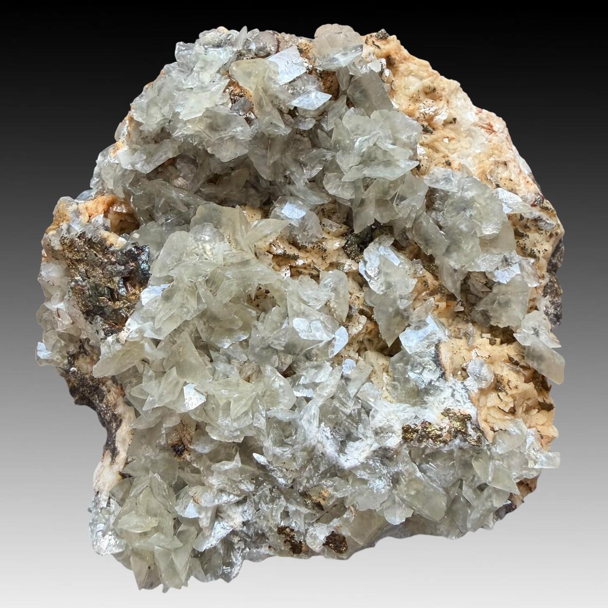 Calcite Dolomite & Chalcopyrite