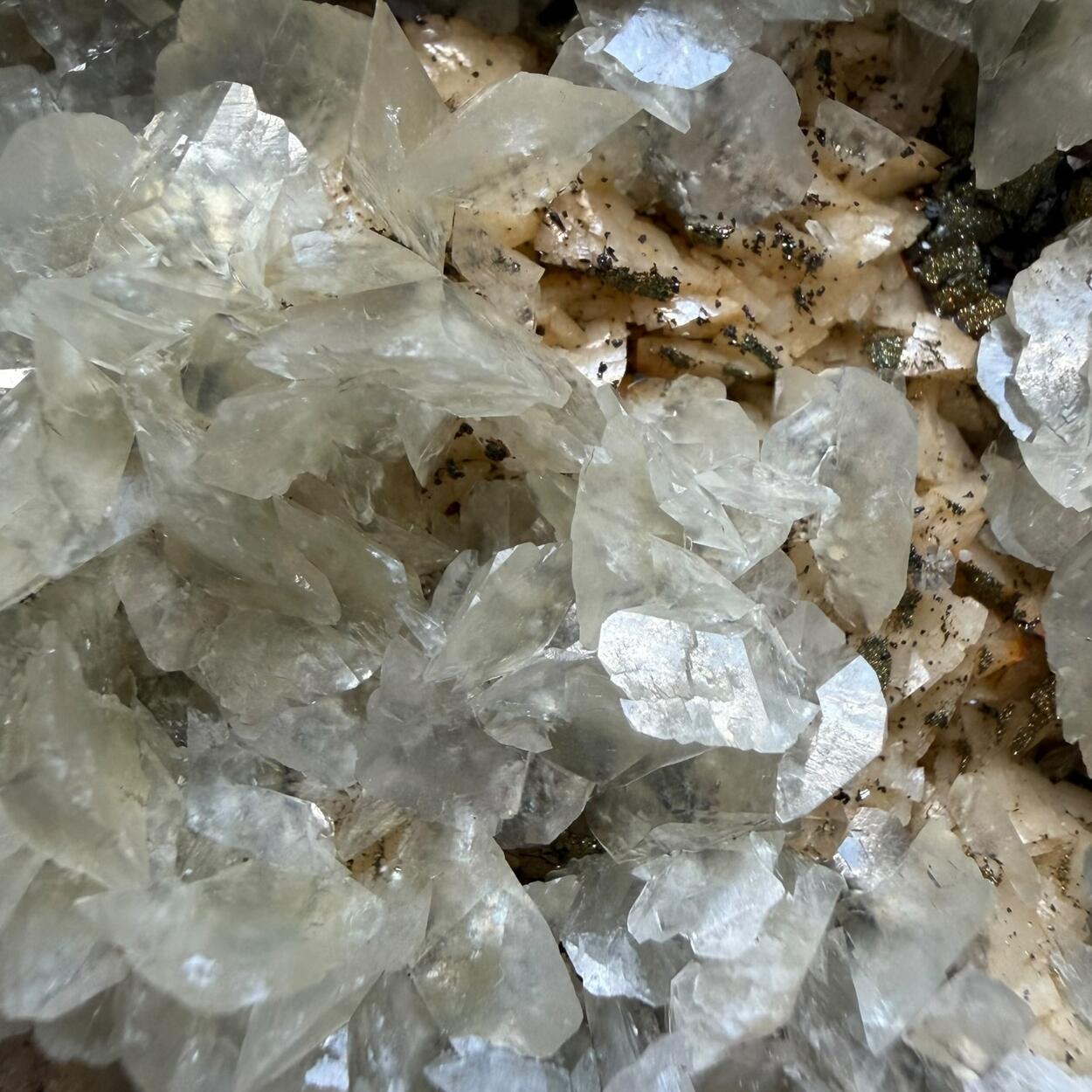 Calcite Dolomite & Chalcopyrite