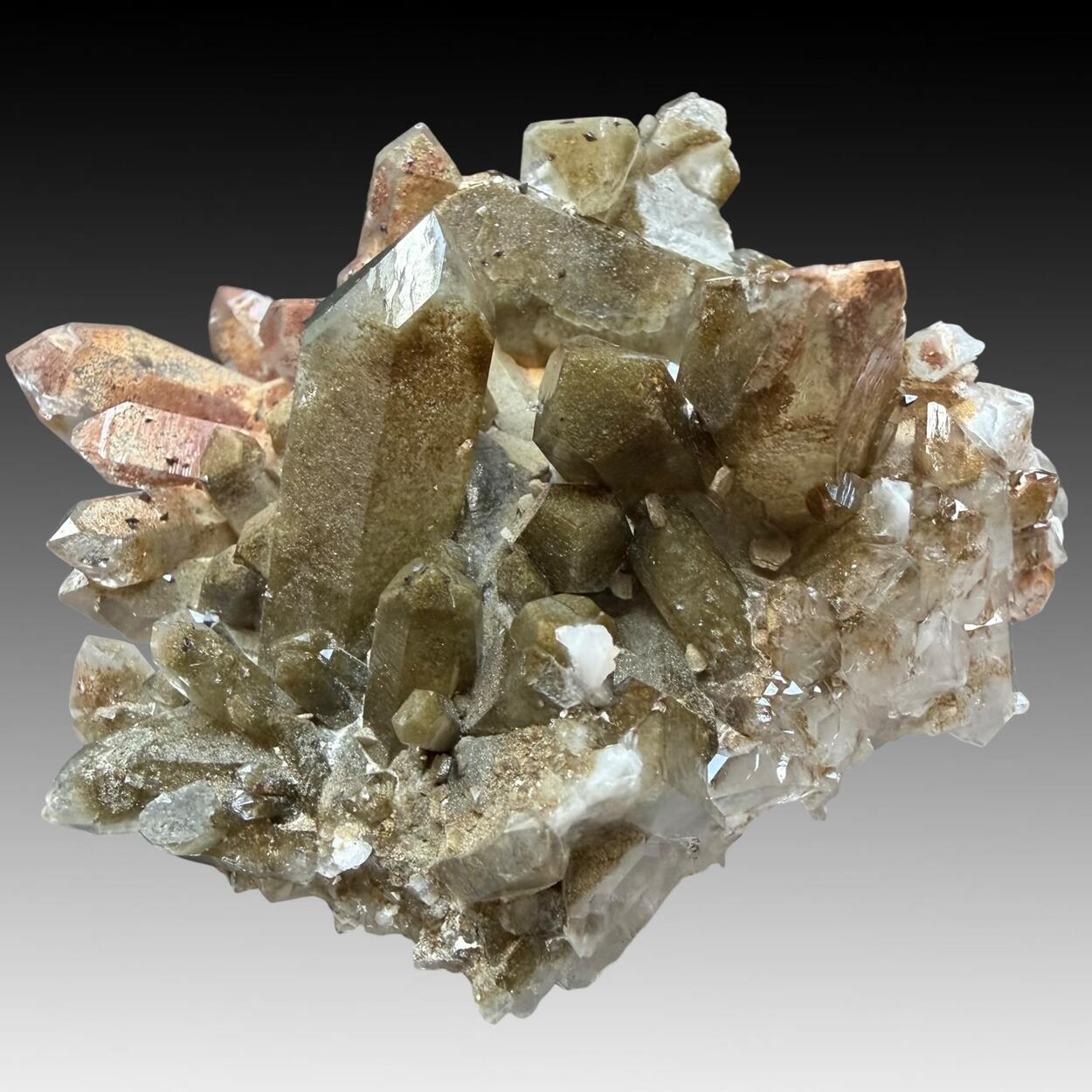 Quartz With Chlorite Inclusions & Anatase