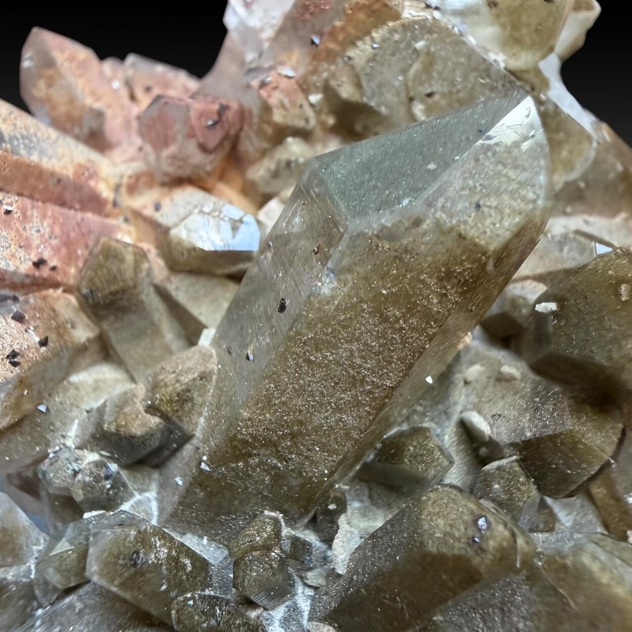 Quartz With Chlorite Inclusions & Anatase