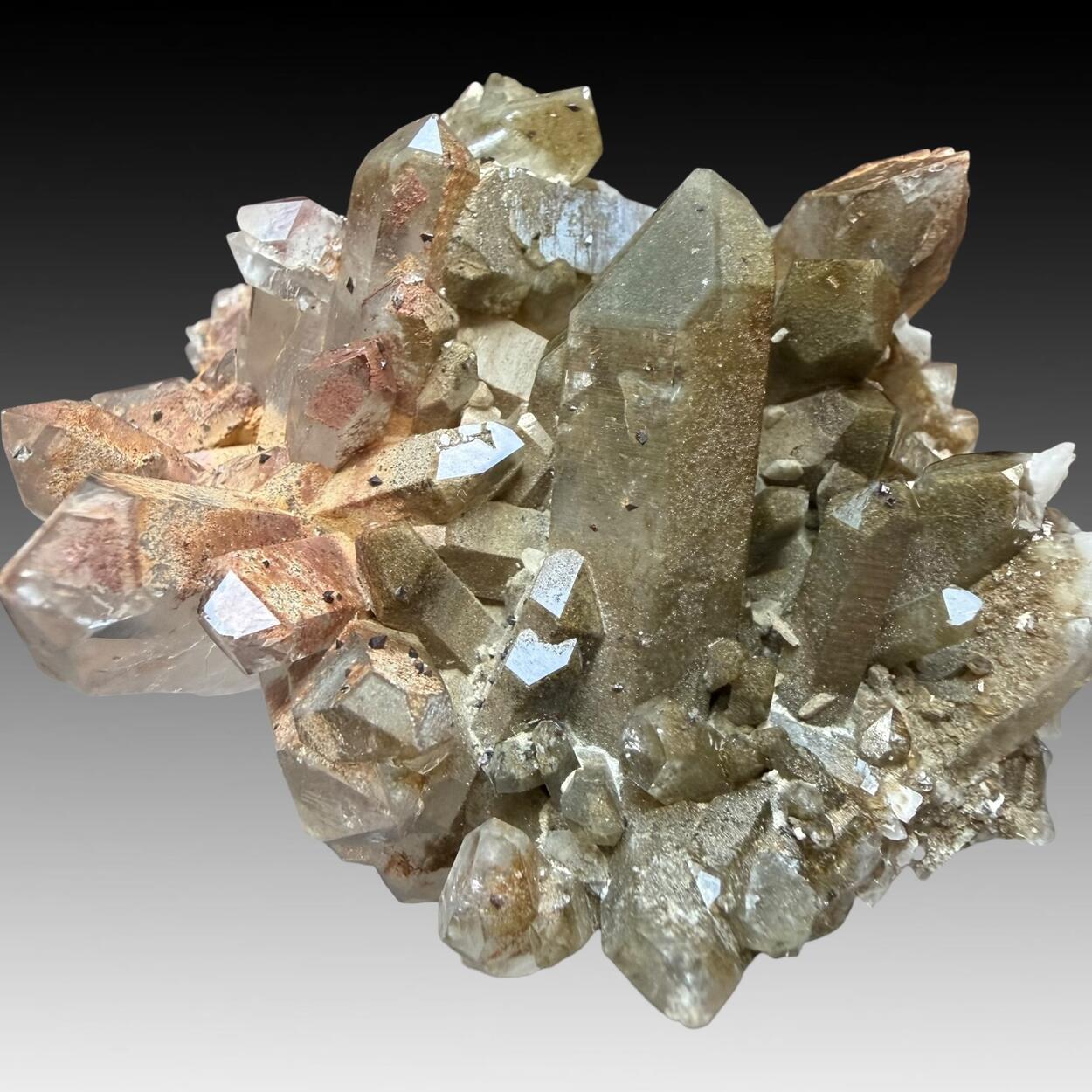 Quartz With Chlorite Inclusions & Anatase