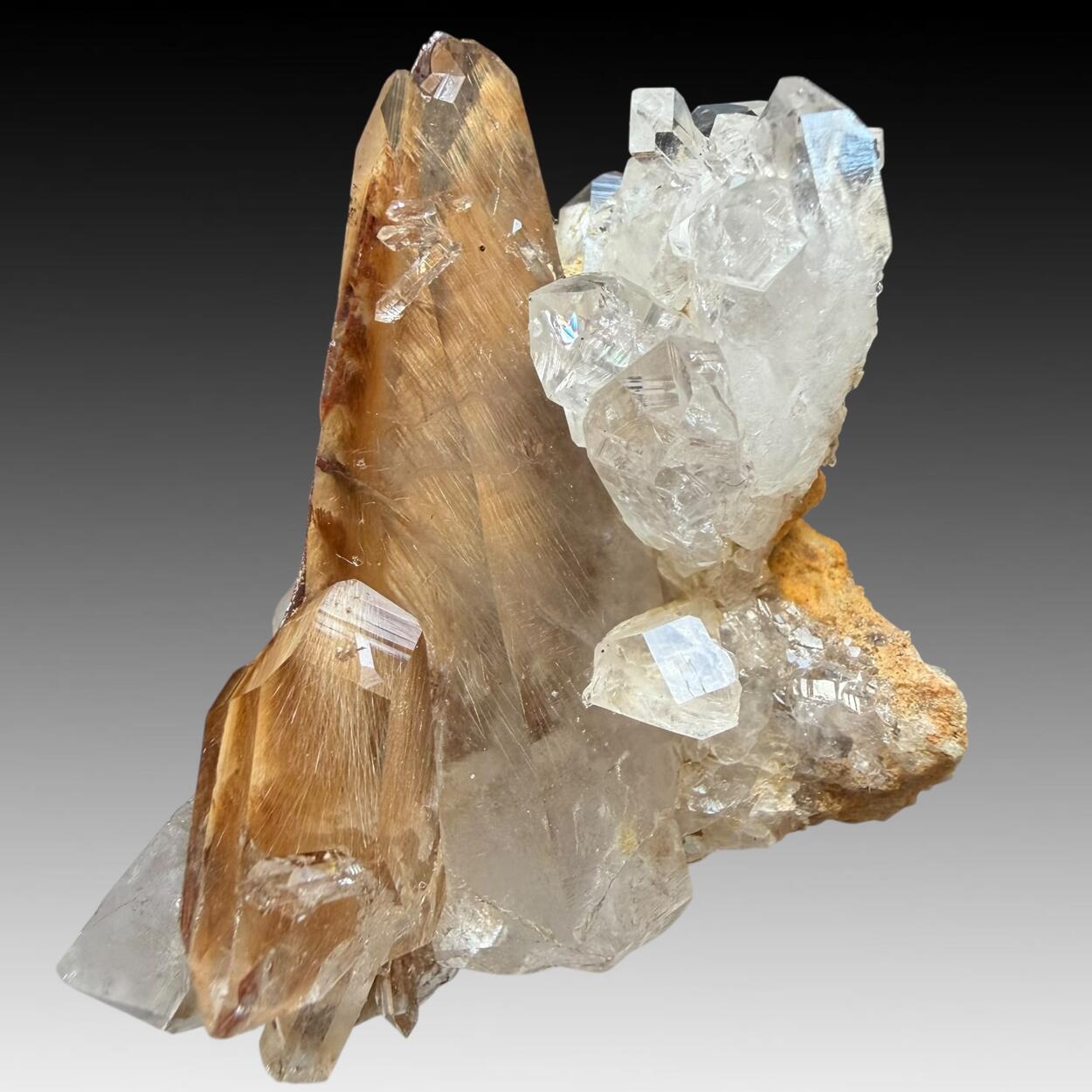 Quartz With Brookite Inclusions