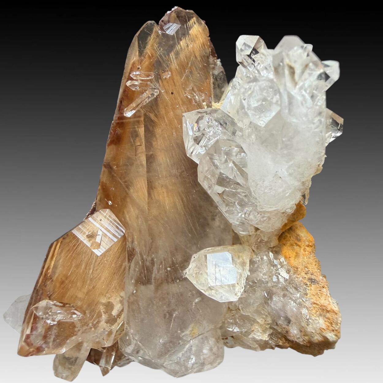 Quartz With Brookite Inclusions