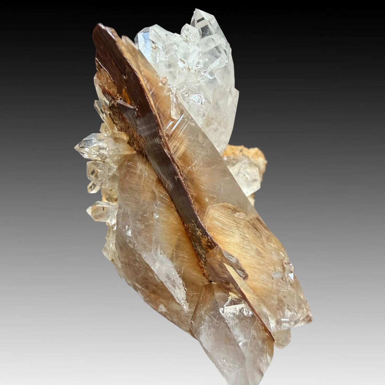 Quartz With Brookite Inclusions