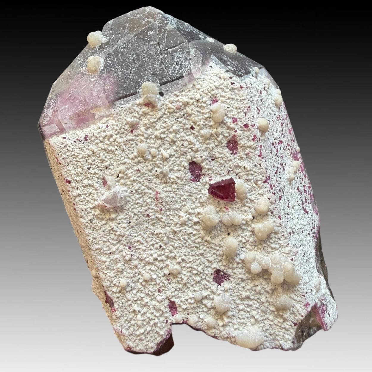 Smoky Quartz With Tourmaline & Cookeite