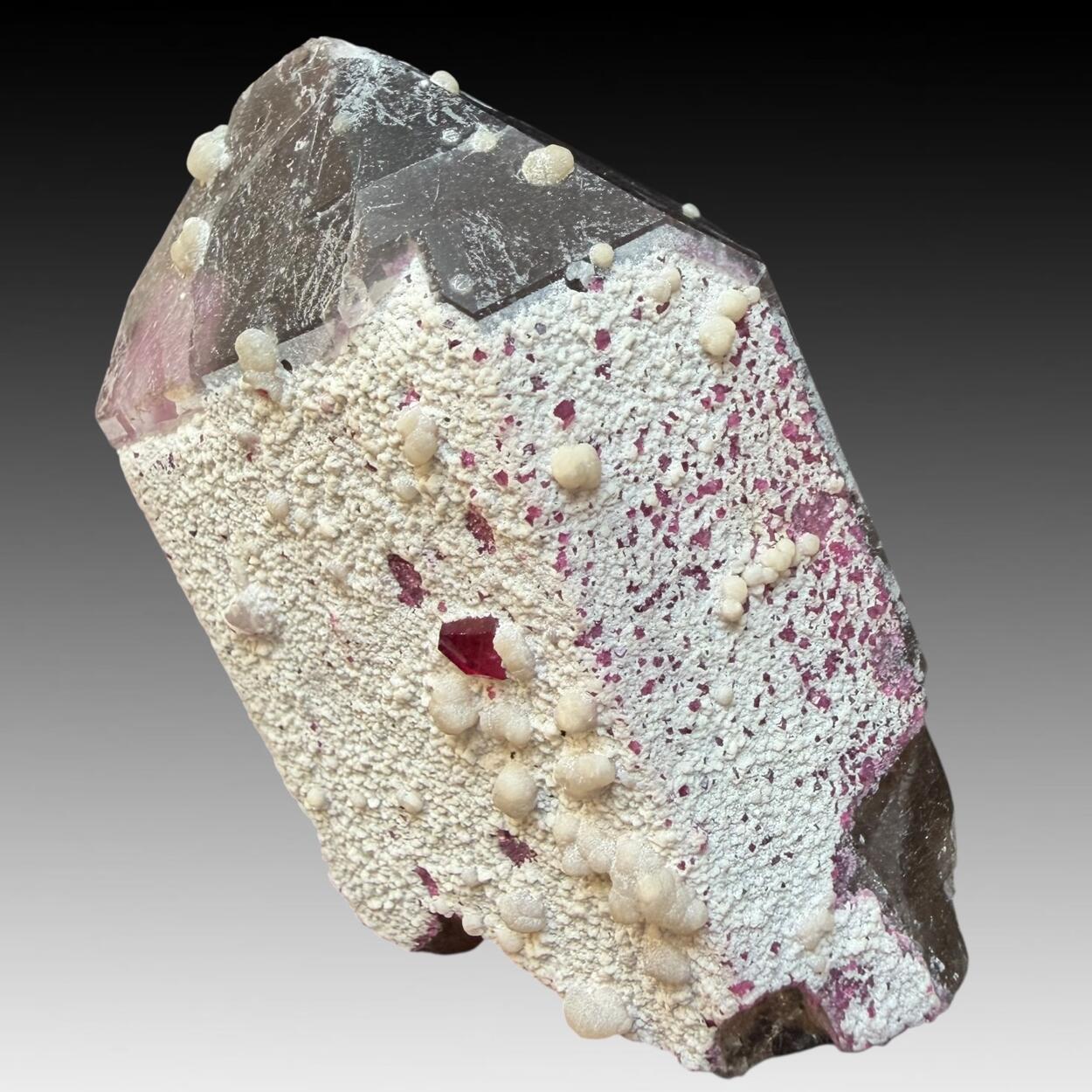 Smoky Quartz With Tourmaline & Cookeite