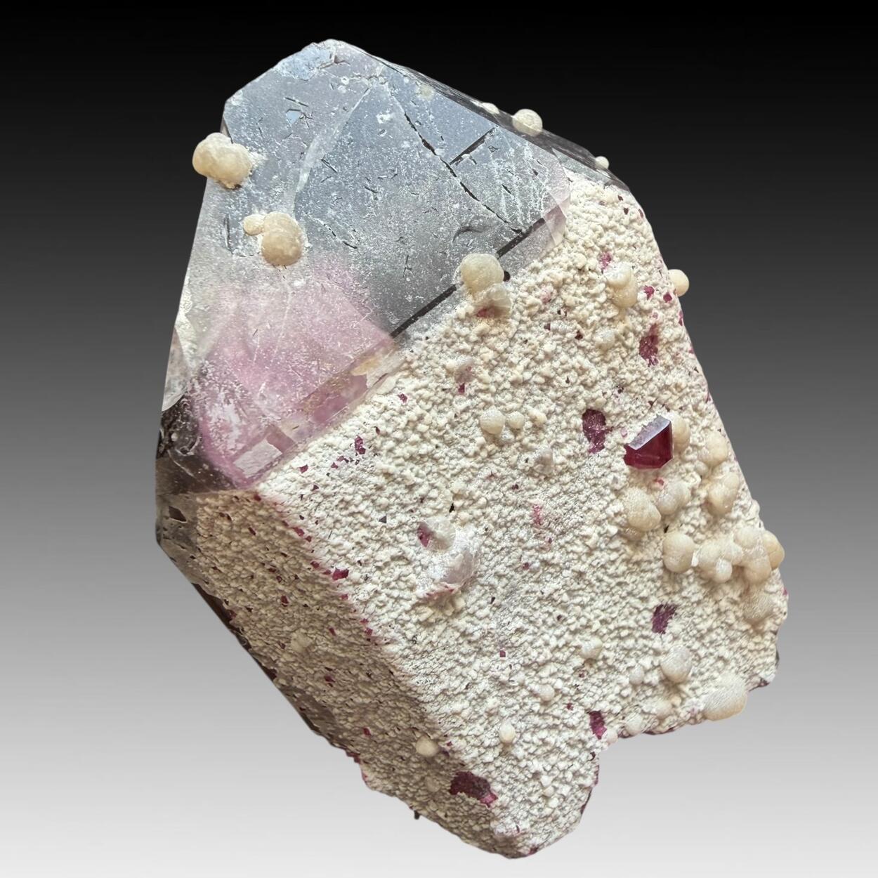 Smoky Quartz With Tourmaline & Cookeite