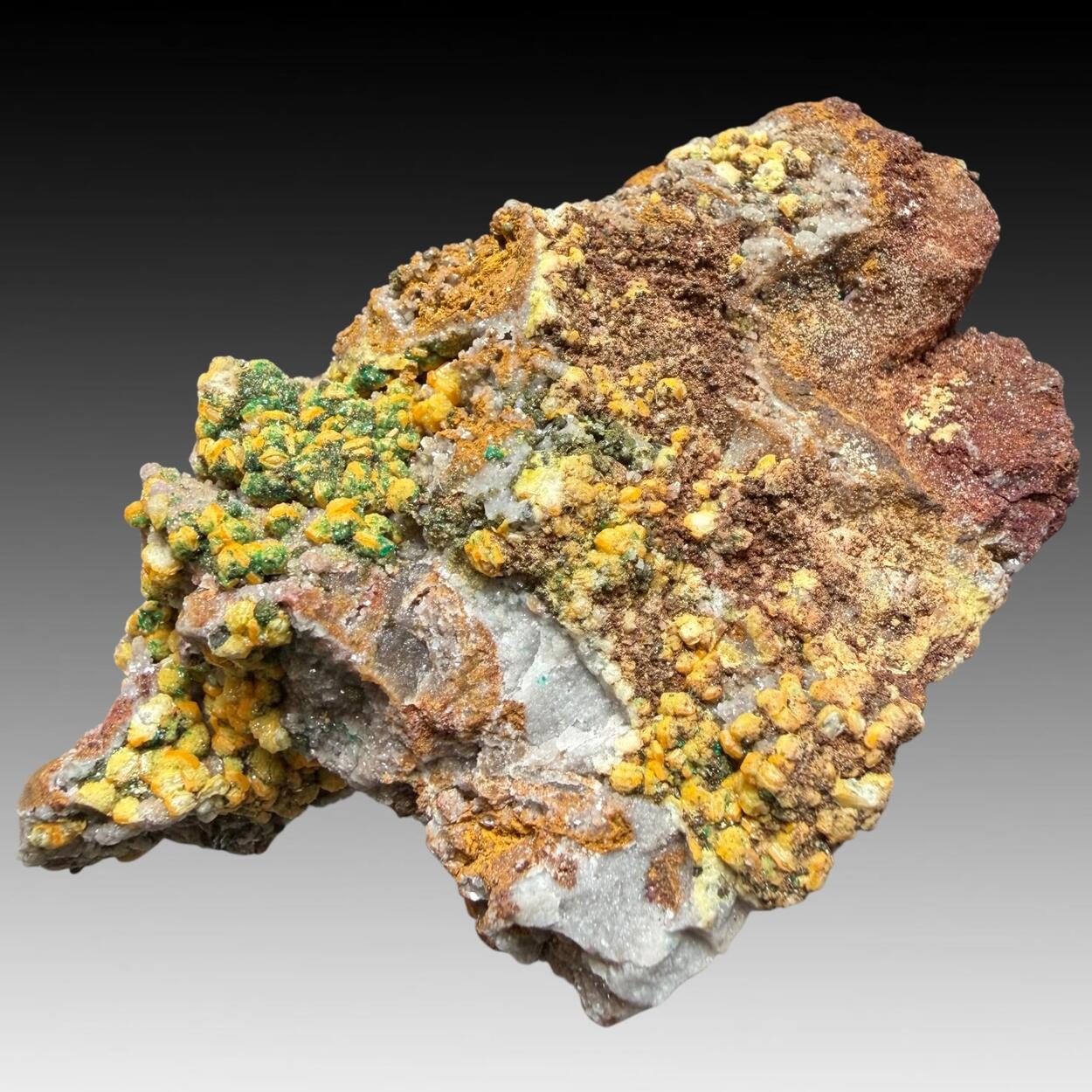 Mimetite With Dioptase & Mottramite