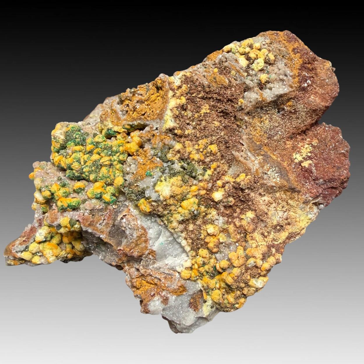 Mimetite With Dioptase & Mottramite