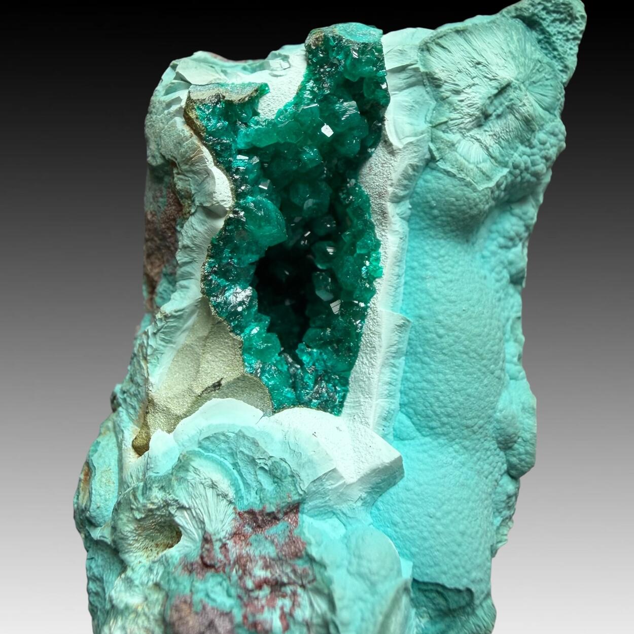 Chrysocolla Psm Plancheite With Dioptase