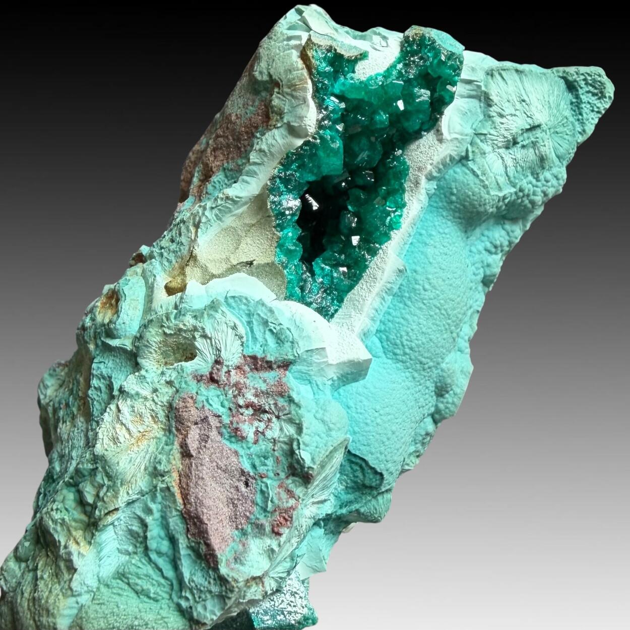 Chrysocolla Psm Plancheite With Dioptase