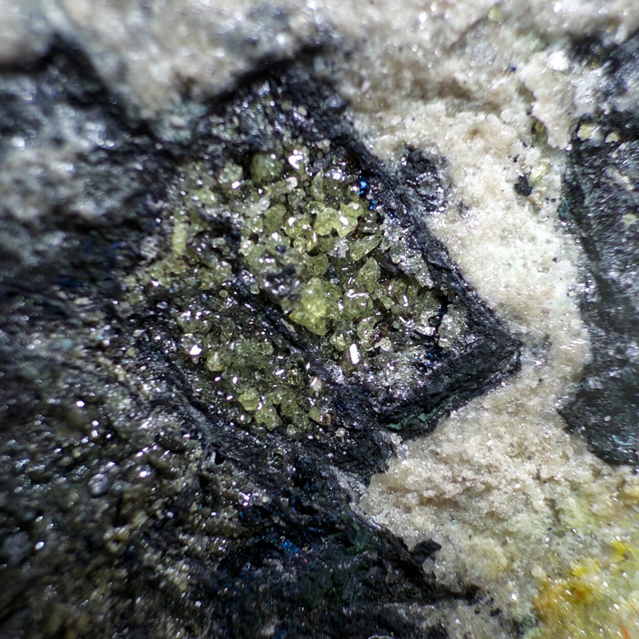 Anglesite & Cerussite On Galena