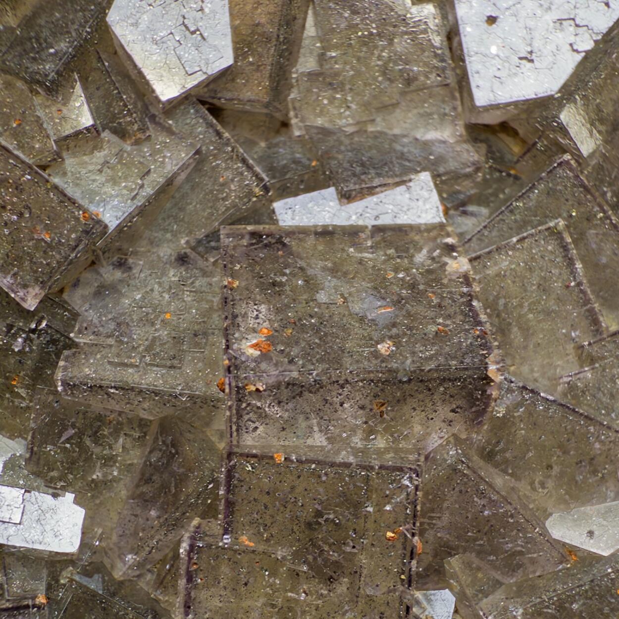 Fluorite With Pyrite Inclusions