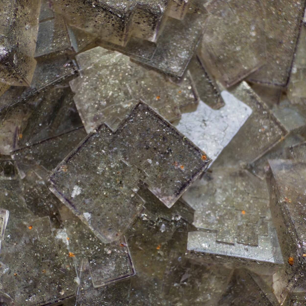 Fluorite With Pyrite Inclusions