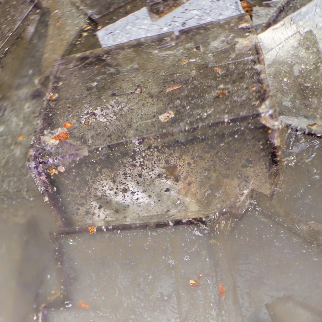 Fluorite With Pyrite Inclusions